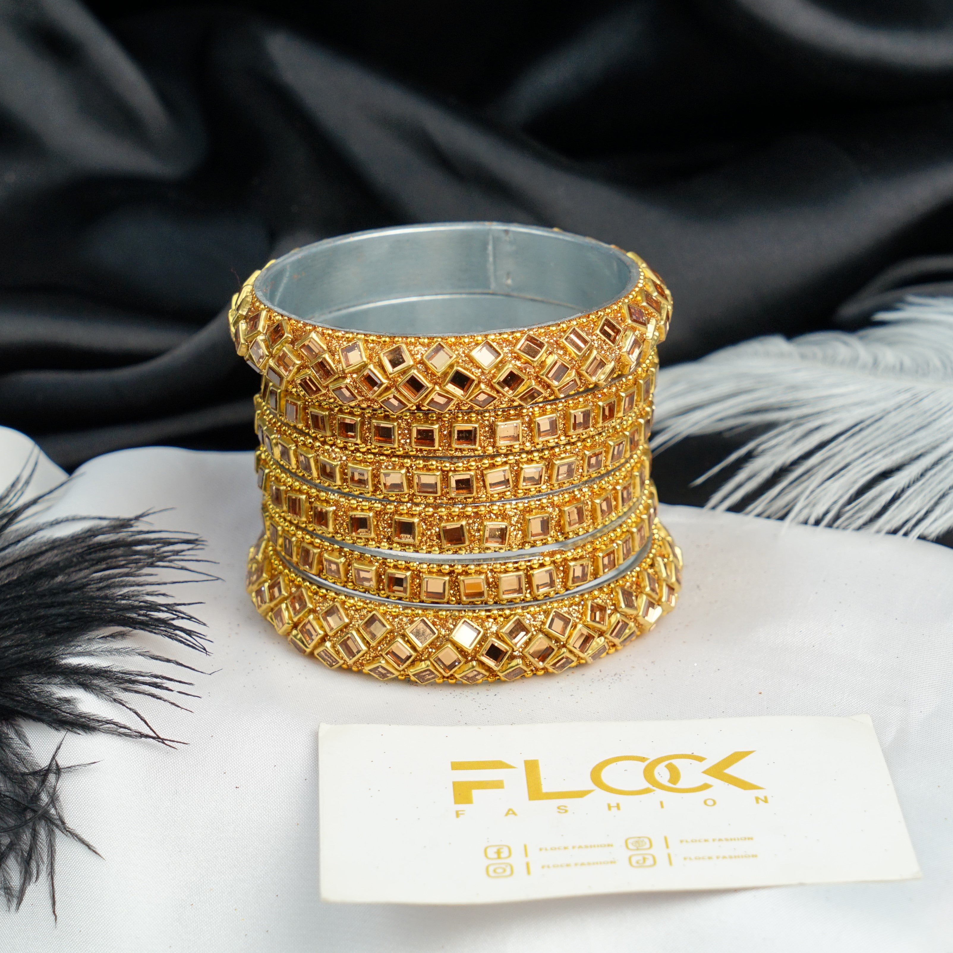 Kundan Choora Bangle Set