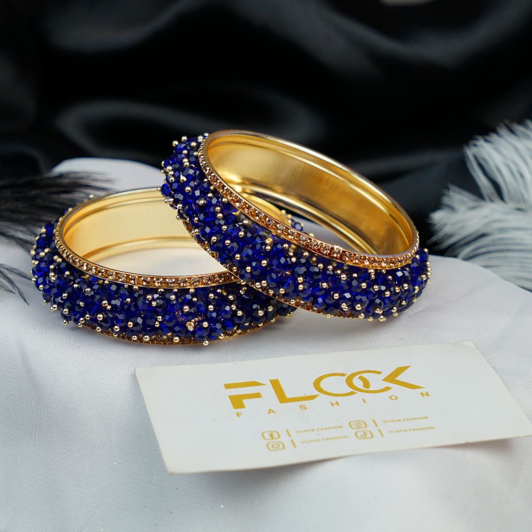 Crystal Gajra Fancy Stones Kara Bangles