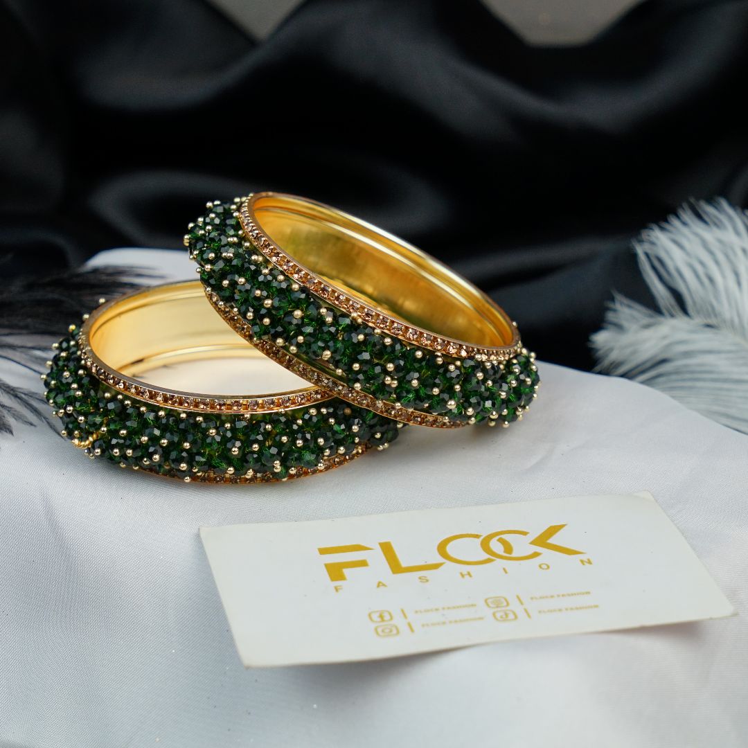 Crystal Gajra Fancy Stones Kara Bangles