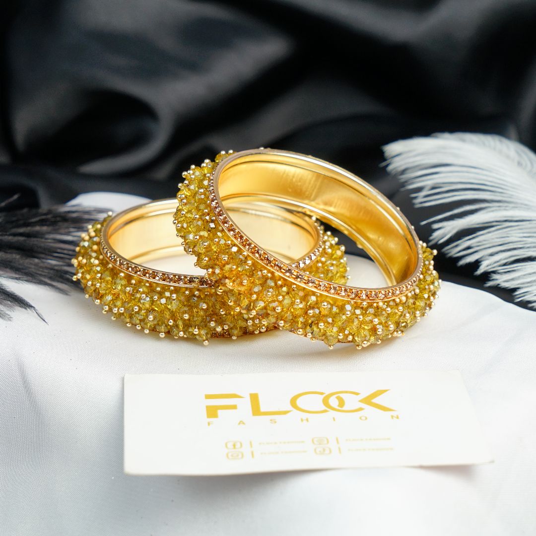 Crystal Gajra Fancy Stones Kara Bangles