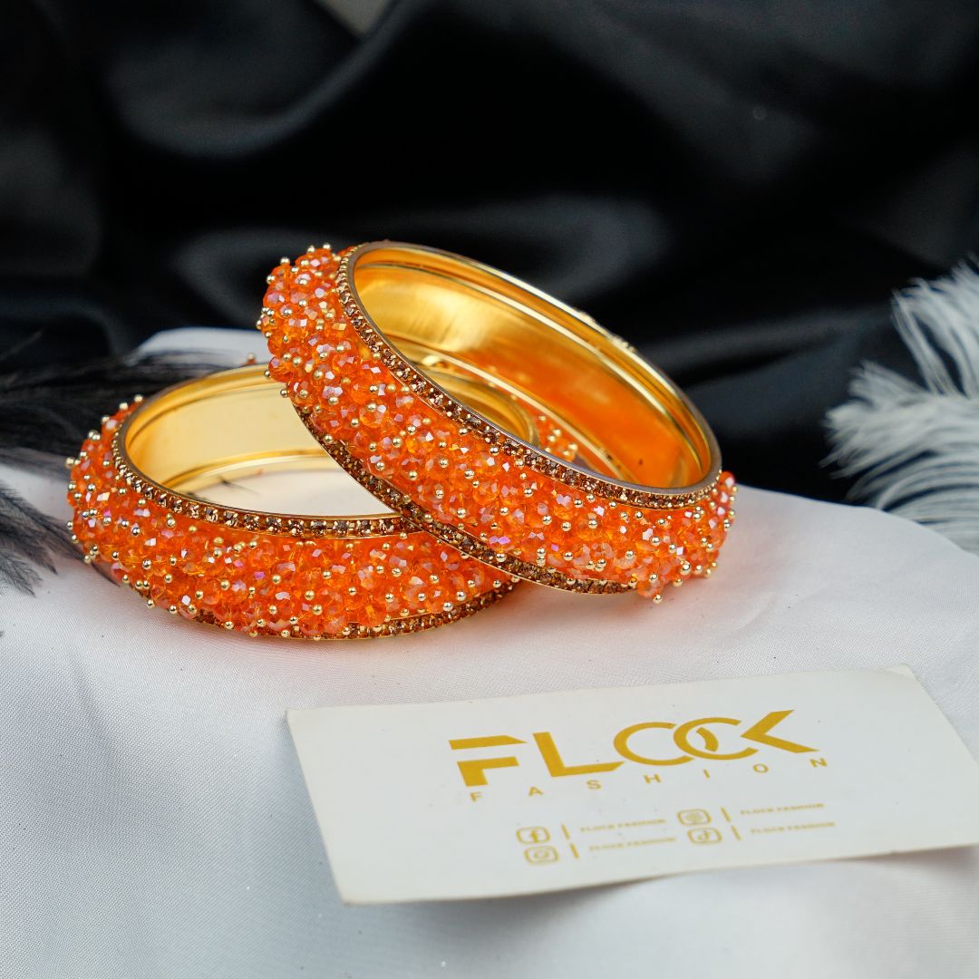 Crystal Gajra Fancy Stones Kara Bangles