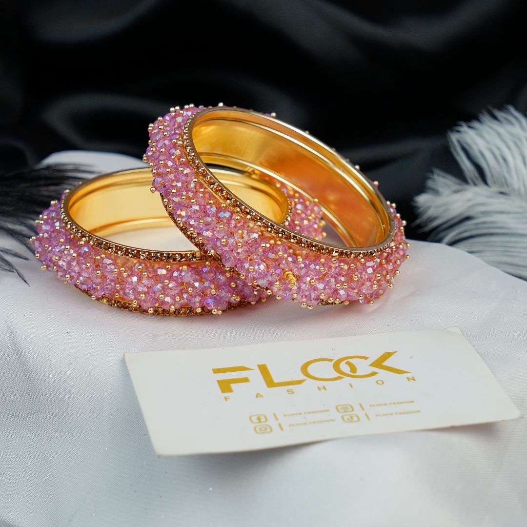 Crystal Gajra Fancy Stones Kara Bangles