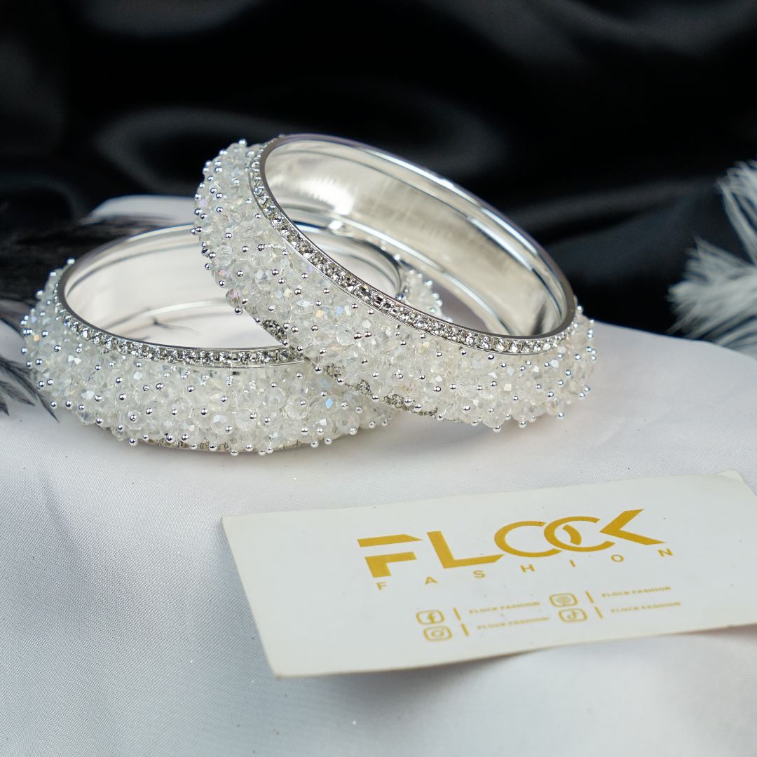 Crystal Gajra Fancy Stones Kara Bangles