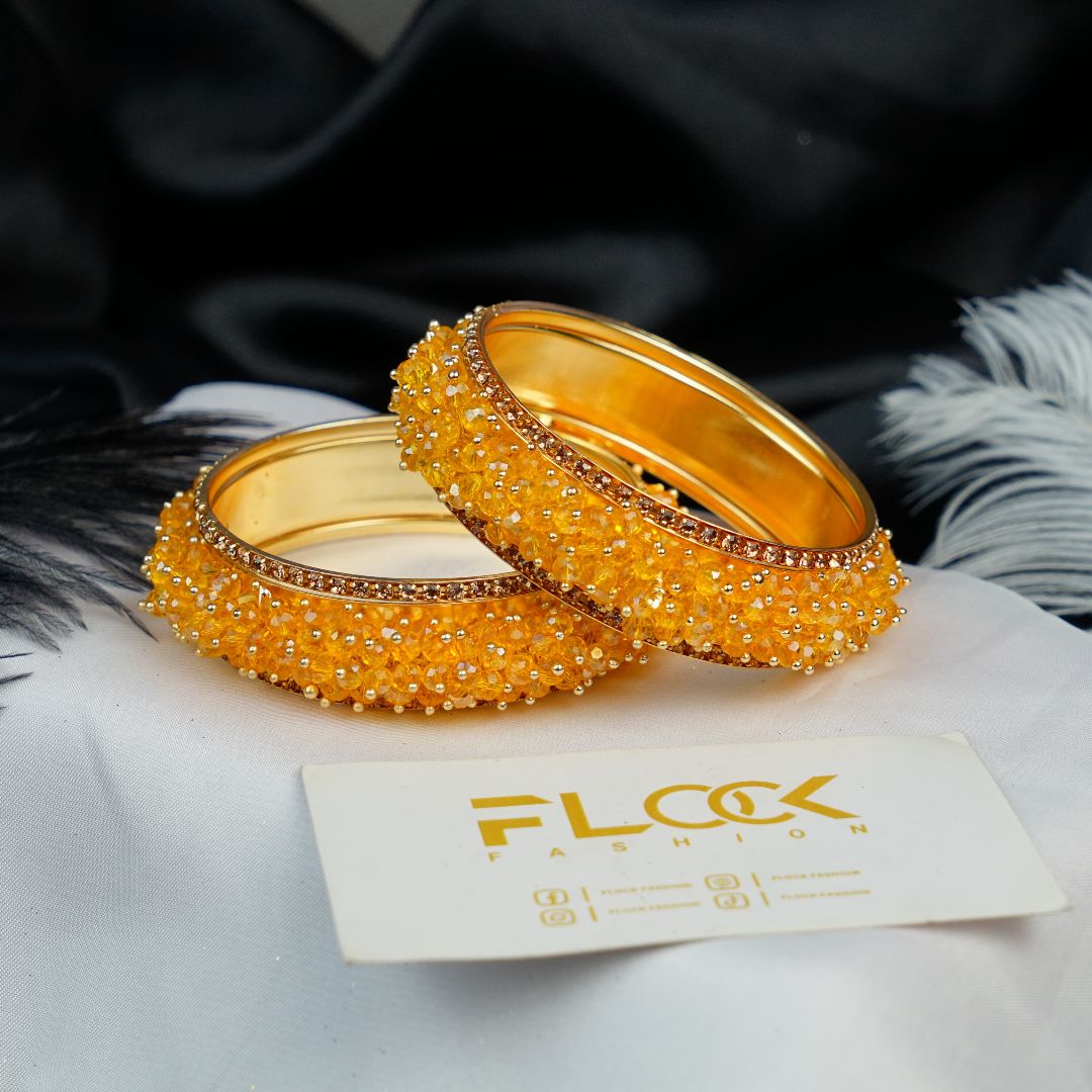 Crystal Gajra Fancy Stones Kara Bangles